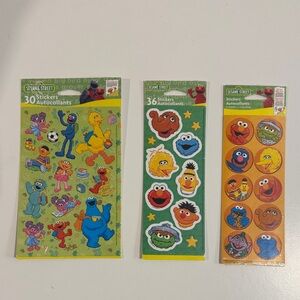 Lot of vi rage early 2000’s American greetings corp Sesame Street stickers-PB